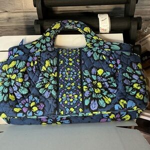 ⭐ Vera Bradley Floral Quilted Satchel Handbag Travel Carryall Purse